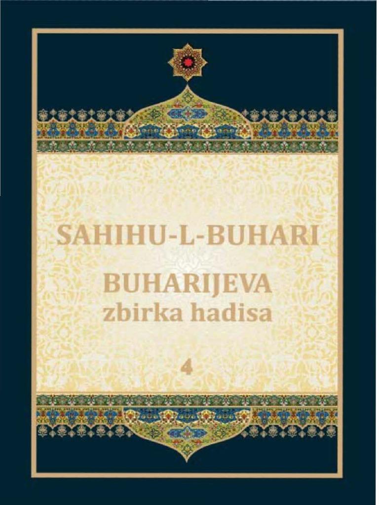 Naslovnica knjige Buharijeva zbirka hadisa 1/4