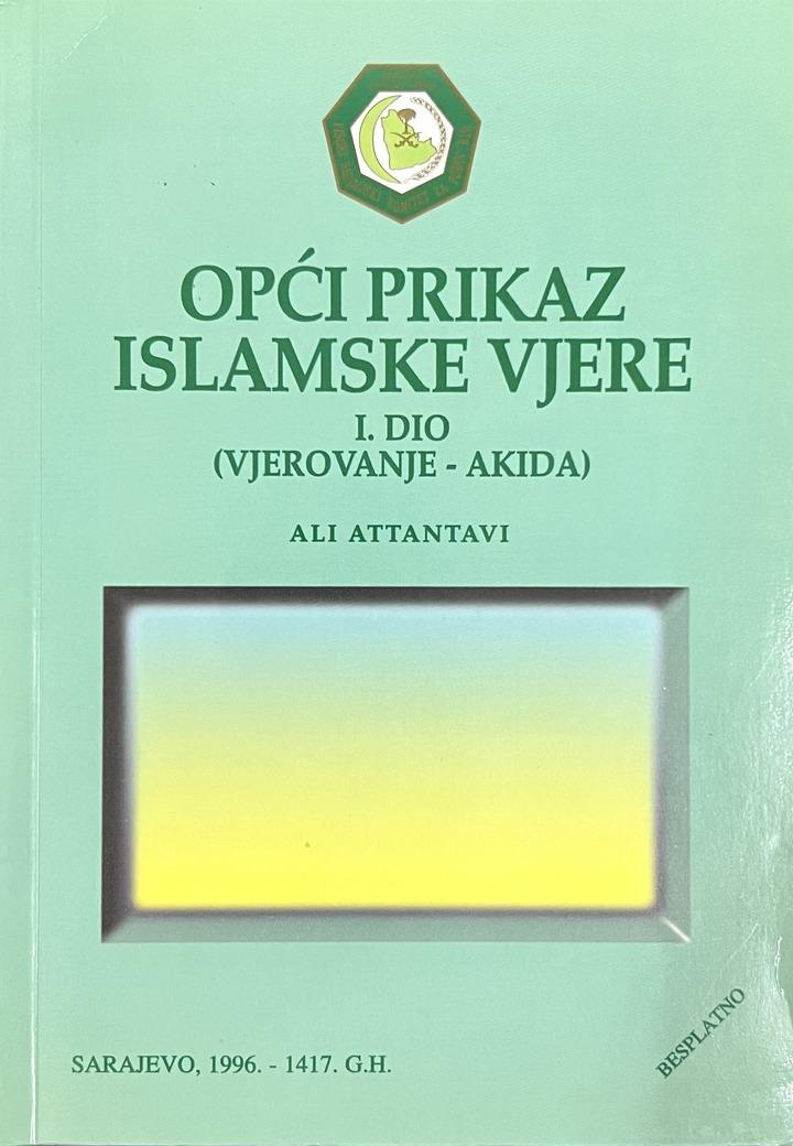Naslovnica knjige Opći prikaz islamskog vjerovanja