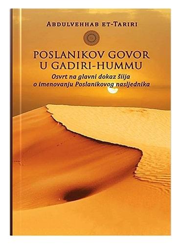 Naslovnica knjige Poslanikov govor u Gadiri-Hummu